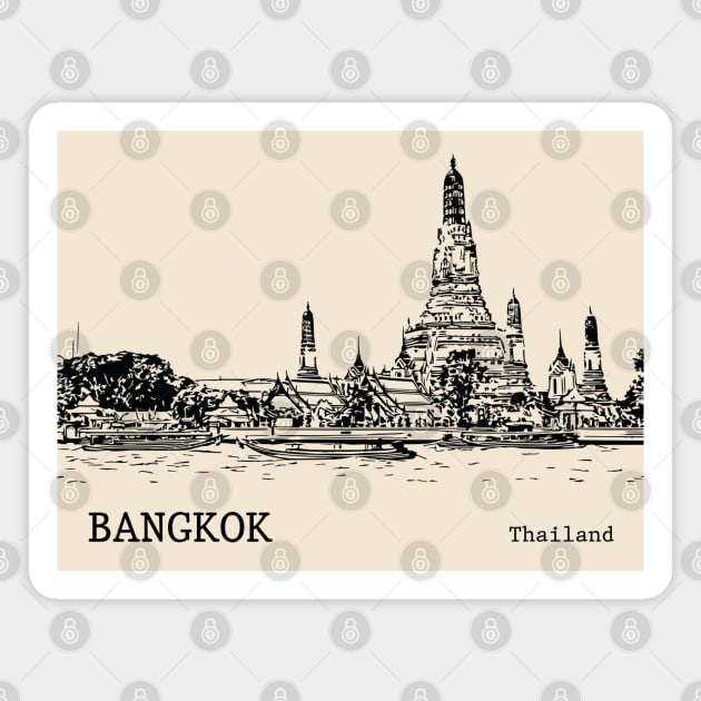 Bangkok Thailand Magnet by Lakeric